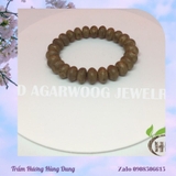 VÒNG TAY GỖ TRẦM TỰ NHIÊN HẠT NÚT - NỮ