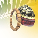 VÒNG TAY GỖ TRẦM HƯƠNG HẠT TRÚC NGẮN 10MM