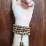 CHUỖI TRÀNG 108 HẠT TRẦM HƯƠNG TỰ NHIÊN SIZE 6 LI - VIP