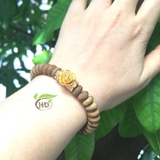 VÒNG TAY TRẦM HƯƠNG HẠT NÚT MIX HOA SEN