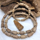 DÂY CHUYỀN TRẦM HƯƠNG TỰ NHIÊN MẶT PHẬT THÍCH CA BỌC VÀNG