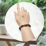 VÒNG TAY GỖ TRẦM HƯƠNG TỰ NHIÊN VÔ ĐỊNH HÌNH NỮ VIP