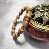 VÒNG TAY GỖ TRẦM HƯƠNG HẠT TRÚC NGẮN 10MM