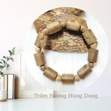 VÒNG TAY TRẦM HƯƠNG TỰ NHIÊN TRỤ TRÚC - NAM -12MM