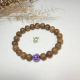 VÒNG TAY GỖ TRẦM 8MM MIX ĐÁ PHONG THỦY