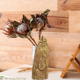 DÂY CHUYỀN TRẦM HƯƠNG TỰ NHIÊN NAM MẶT PHẬT THÍCH CA BỌC VÀNG