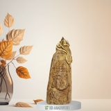 DÂY CHUYỀN TRẦM HƯƠNG TỰ NHIÊN MẶT PHẬT THÍCH CA BỌC VÀNG