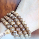 CHUỖI TRÀNG 108 HẠT TRẦM HƯƠNG TỰ NHIÊN SIZE 6 LI - VIP