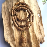 DÂY CHUYỀN TRẦM HƯƠNG TỰ NHIÊN NAM MẶT PHẬT THÍCH CA BỌC VÀNG