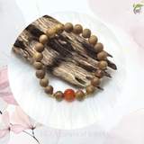 VÒNG TRẦM HƯƠNG TỰ NHIÊN NỮ 8MM MIX HẠT PHONG THỦY