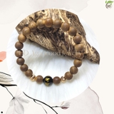 VÒNG TRẦM HƯƠNG TỰ NHIÊN NỮ 8MM MIX HẠT PHONG THỦY