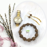 VÒNG TAY GỖ TRẦM HƯƠNG HẠT TRÚC NGẮN 10MM