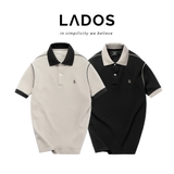 Áo polo vải cá sấu cotton INTERLOCK phối cổ viền thêu LD LADOS - LD9167