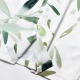 Sơ mi TN cổ VEST lụa chéo LÁ OLIU (OLIVE LEAVES) LADOS- LD8144