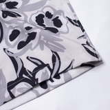 Sơ mi TN cổ VEST vải lụa HOA NHÀI (Jasmine Flower) LADOS - LD8152