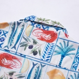 Sơ mi TN cổ VEST vải lụa BIỂN (Sicilian style) LADOS - LD8149