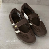 Giày Adidas Samba Jane Brown Off White LA6829