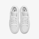 Giày Nike Air Jordan 1 Low GS Triple White 553560-130