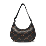 Túi MLB Dia Monogram Embo L-Hobo đen 3ABQL012N-50BKS