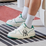Giày MLB Chunky Liner Yankees Beige Green 3ASXCA12N-50GNS
