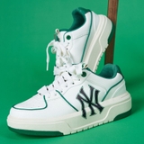 Giày MLB Chunky Liner Yankees Beige Green 3ASXCA12N-50GNS