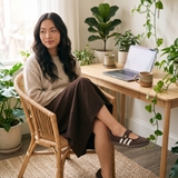 Giày Adidas Samba Jane Brown Off White LA6829