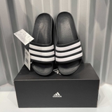 Dép Adidas Adilette Aqua 3-Stripe White Black F35556