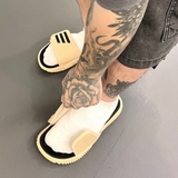 Dép Adidas Alpha Bounce Slide 2.0 Beige Black HQ4314