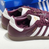 Giày Adidas Samba OG Maroon Off White Gum JR8844
