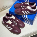Giày Adidas Samba OG Maroon Off White Gum JR8844