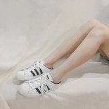 Giày Adidas Superstar Mule White Black Gold FX5851