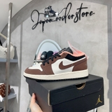 Giày Nike Air Jordan 1 Light Chocolate Low SE GS | DM0589-200