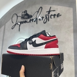 Giày Nike Air Jordan 1 Low Bred Toe (GS) 553560-612 | 553558 612