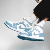 Giày Nike Air Jordan 1 Mid University Blue BQ6472-141
