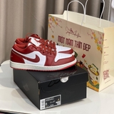 Giày Nike Air Jordan 1 Low White Dune Red FJ3459-160
