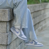 Giày Nike Air Jordan 1 Mid Grey Blue BQ6472-105