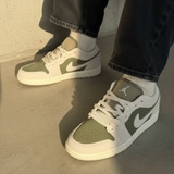 Giày Nike Air Jordan 1 Low SE Medium Olive Sail HV4089-201 - HV4396-201