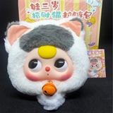 Baby three Lucky Cat Zipper Bag Blindbox - Mèo Thần Tài May Mắn