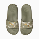 Dép puma cool cat Olive Camo 383443 01