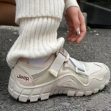 Giày Jeep Mary Jane Velcro ''Grey'' PD241WAS873