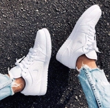 Giày Nike Air Jordan 1 Low GS Triple White 553560-130