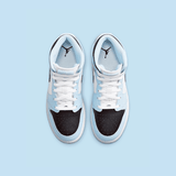 Giày Nike Air Jordan 1 Mid Ice Blue GS 555112-401