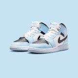 Giày Nike Air Jordan 1 Mid Ice Blue GS 555112-401