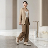 Giày Jeep Mary Jane Toe Ballet "Beige" P661W13310