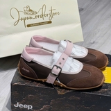 Giày Jeep Mary Jane Vintage Suede Brown 2026 | P661W134104