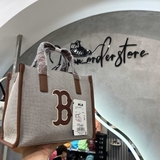 Túi MLB Canvas Small Tote Boston D.Brown 3AORS062N - 43BRD
