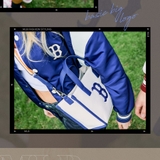 Túi MLB Canvas Small Tote Bag Cream Blue 3AORS062N-43CRS