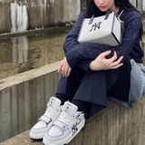 Giày MLB Chunky Liner Mid Basic NYK 3ASXLMB3N-50BKS