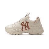 Giày MLB Chunky Monogram New York Yankees Brown 3ASHBMN3N-50IVS