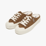 Giày MLB PlayBall Corduroy Mule Brown 3AMUUD116-43BRS